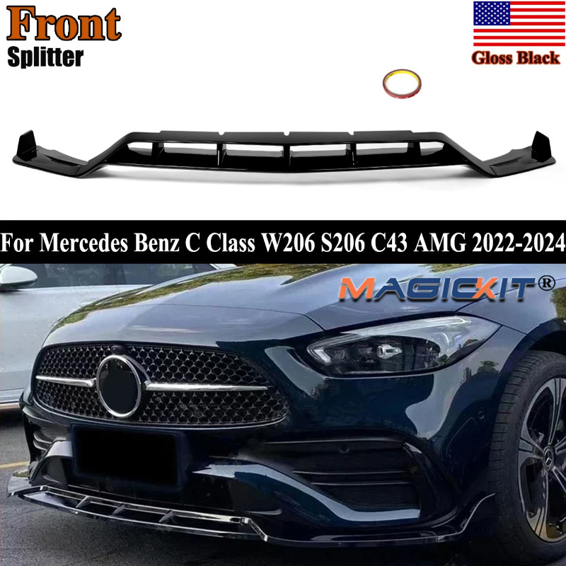 Glnzend Schwarz)Frontschürze Lip Spoiler Langlebig Produktbild-Vorschau 6