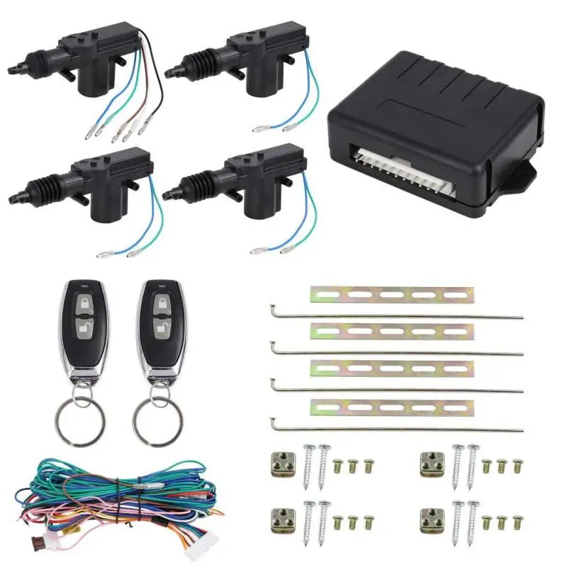 12v Car Lock Door Remote Control Universal Keyless Entry System Central 