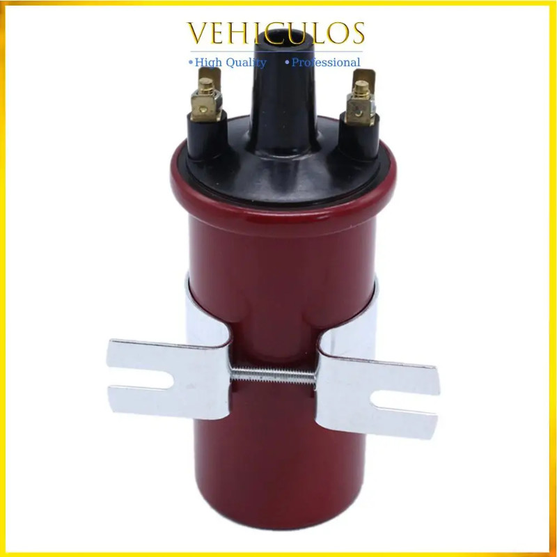 Bobine D'Allumage Sport Rouge 12V TAKPART 3 Ohms - Haute Performance Compatible Lucas DLB105 | +25% Énergie
