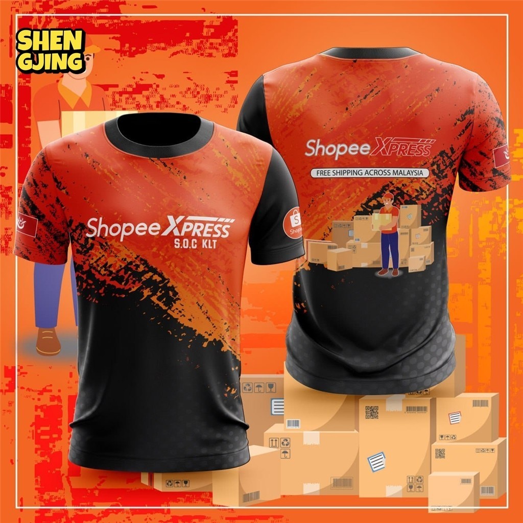 Shopee EXPRESS T-SHIRT JERSEY / Baju Microfiber Jersi | Shopee Malaysia