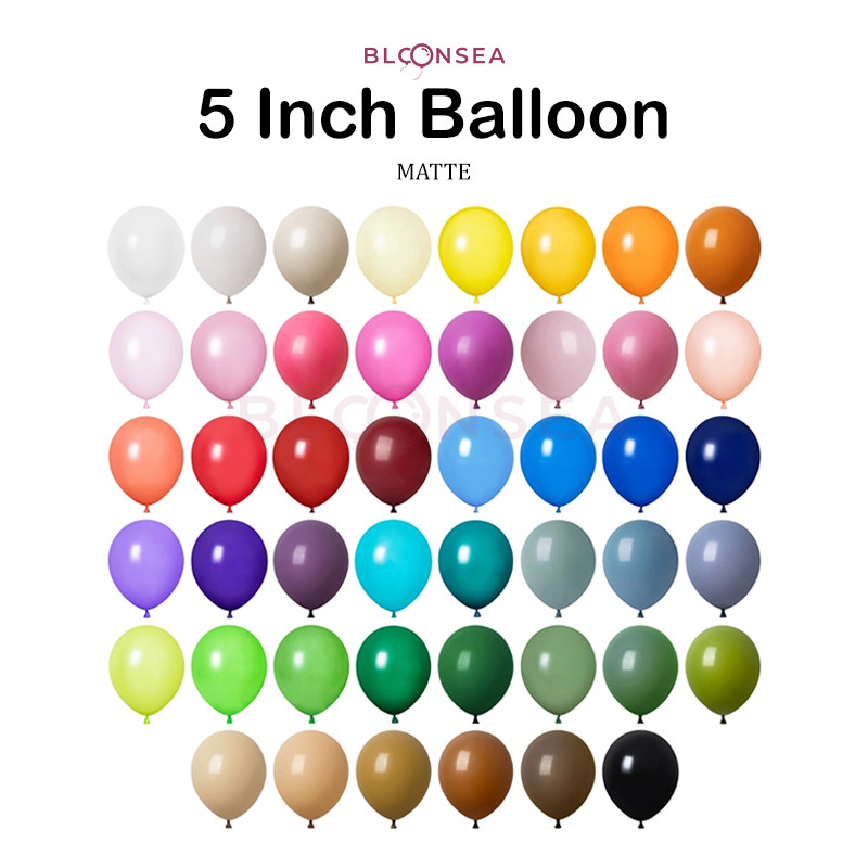 [10pcs] 5 Inch Matte Latex Balloon Garland Arch Mini Bobo Mini Small ...