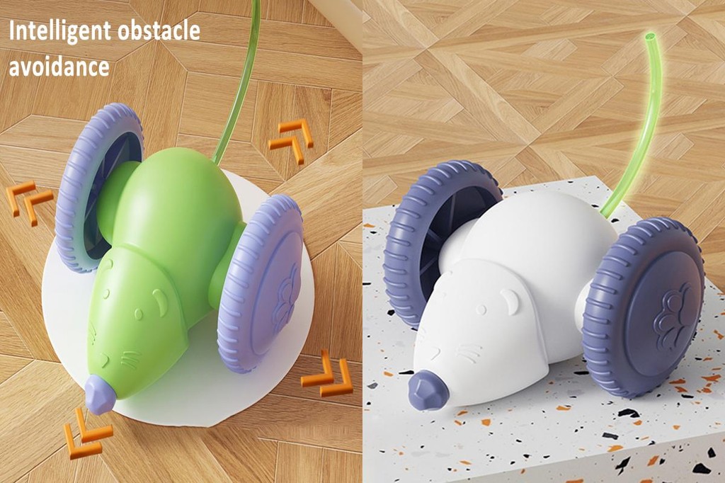 RAN Motion Sensor Cat Toy Automatic Obstacle Avoidance Cat Toy ...