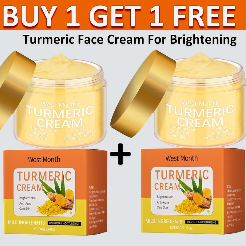 Turmeric Face Cream, 50g, Brightening, for Dark Spots, Anti-aging, Anti ...
