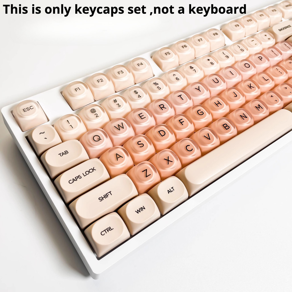 PBT Keycap HOA Liquid Foundation Pink Semi-permeable Matte Surface ...