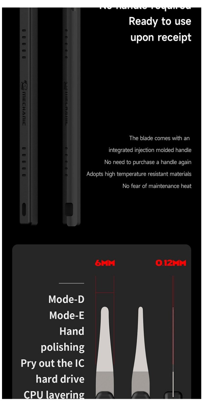 MECHANIC Integrated Rework Blade Set Quick Edge 7 Multifunction Durable ...