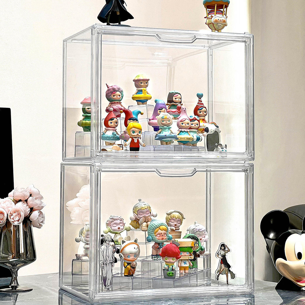 Bubble Mart Display Rack Storage Box Cabinet Doll Blind Box Container ...