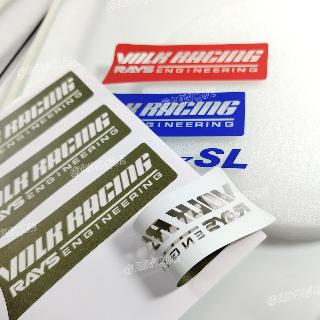 VOLK RACING Sticker TE37 SL Sport Rim Decal (1 Set / 4pcs) 10 Colors ...