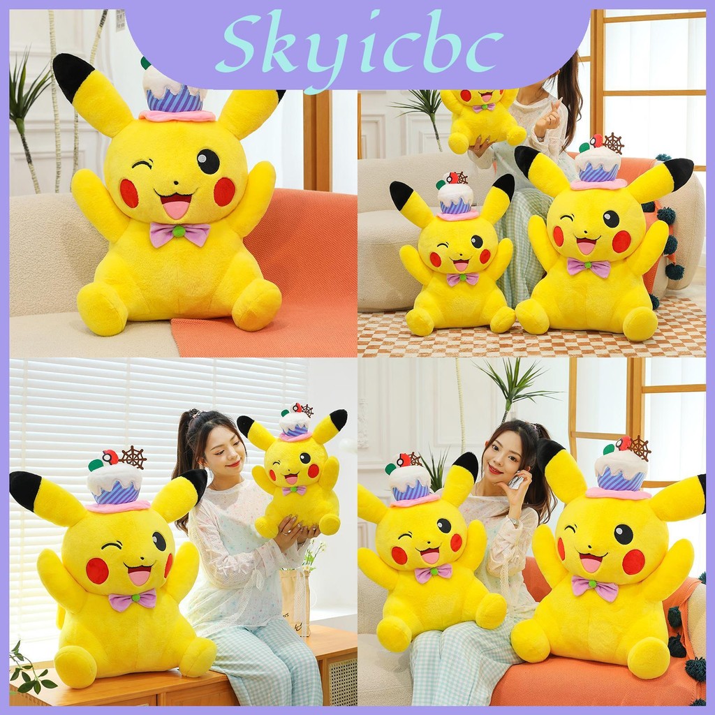 Party Pikachu Pokmon Plush Stuffed Toy Cute Collectible Gift Fans For ...