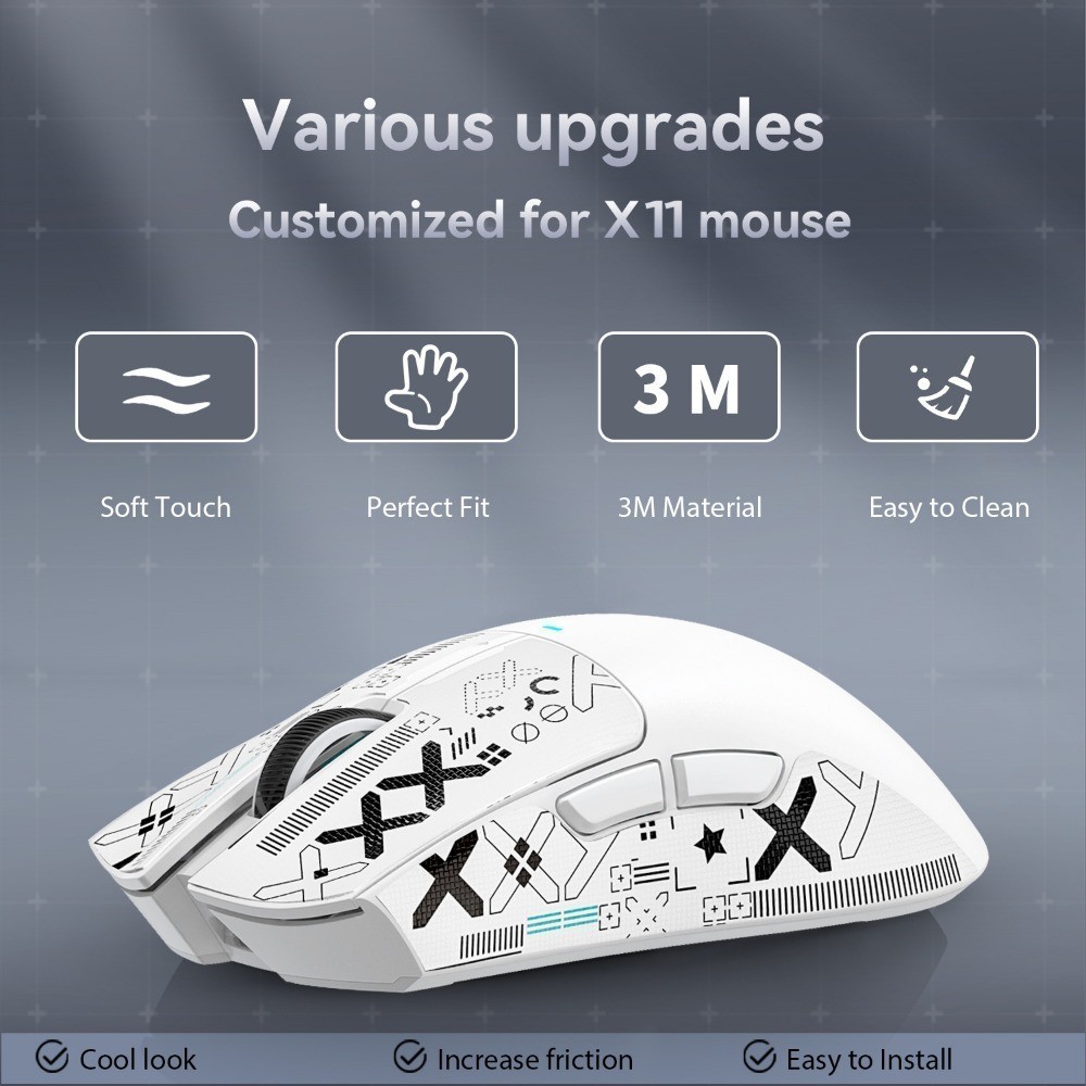 1 Set Non Slip Suck Sweat Mouse Sticker Mouse Grip Tape Skate Stickers ...