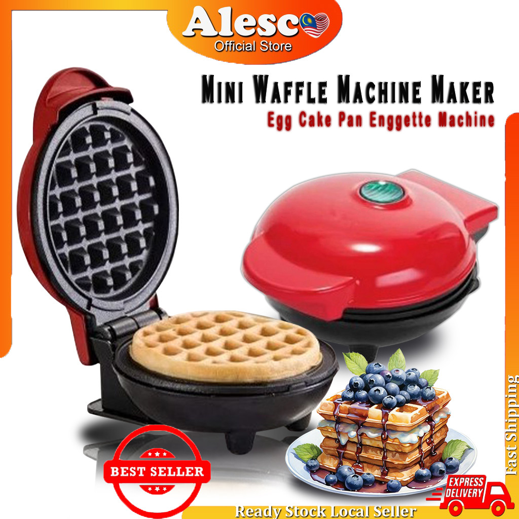 Alescomall Electric Waffles Maker Breakfast Waffle Machine Egg Cake Pan ...