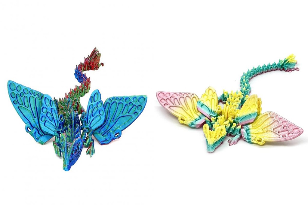 3d Printed Dragon Figurine Dragon Collectible Model Articulated Dragon ...