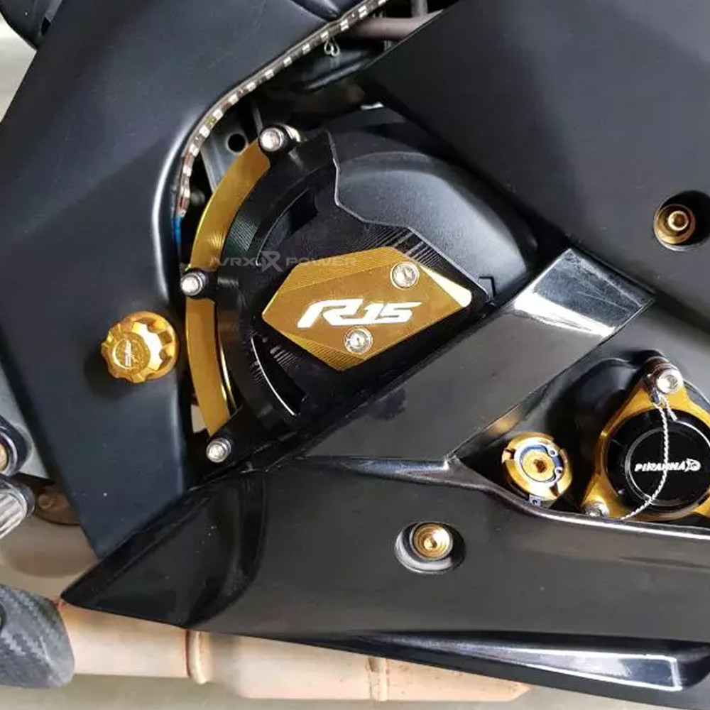For YAMAHA R15v3 R15v4 R15m Motorcycle CNC Engine Protector Guard Right ...