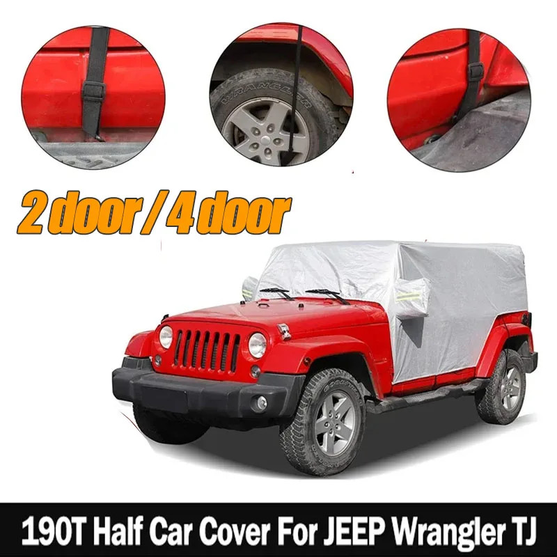Capa Para-sol JOYTUTUS Wrangler 4 Portas - JK/JL 2007-2025 - UV50+ - Impermeável - Com Bolsa