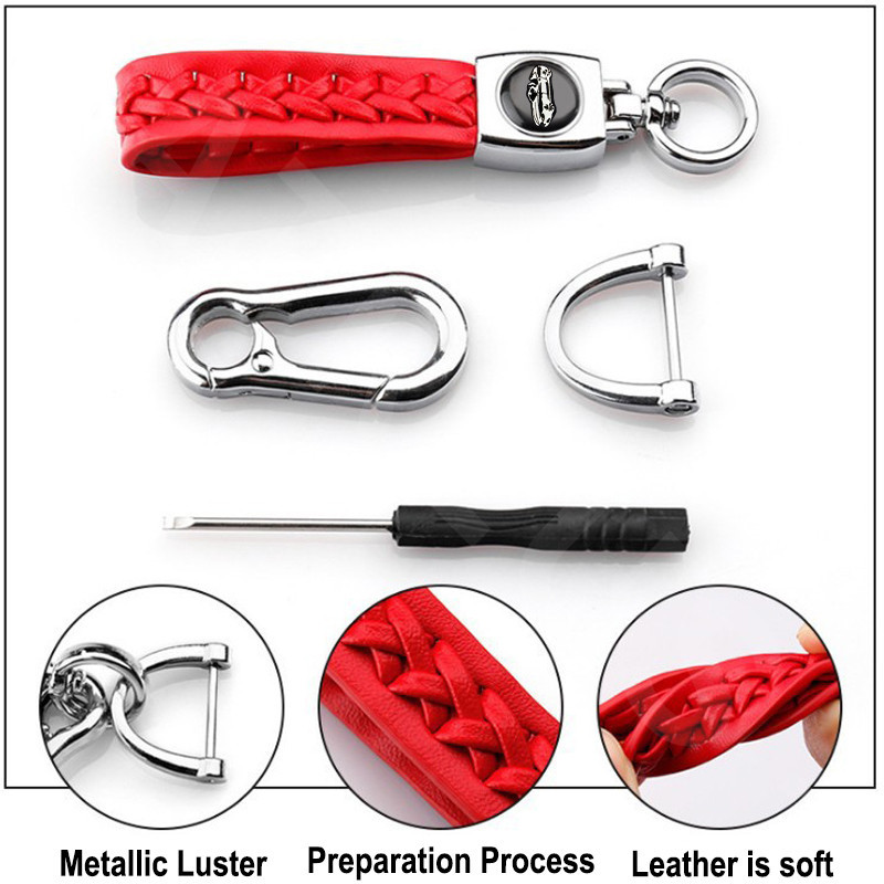 Proton Car Leather Keychain Fashion Strap Lanyard Key Chain Metal Key ...