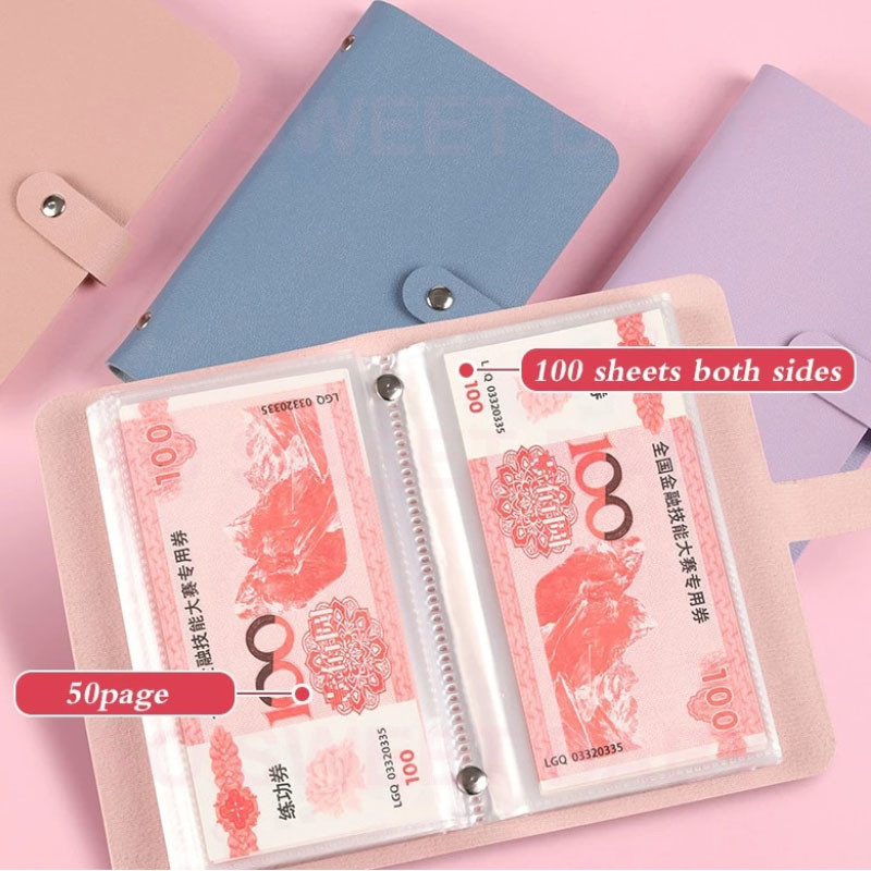 Money Holder Album Commemorative Banknote Storage Book Organizers ...
