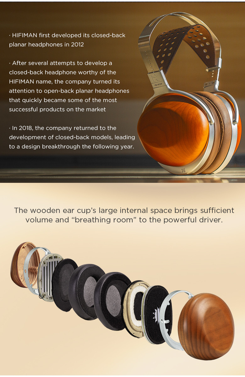 Hifiman HE-R10P, Closed-Back Planar Magnetic Headphones: Nanotechnology ...