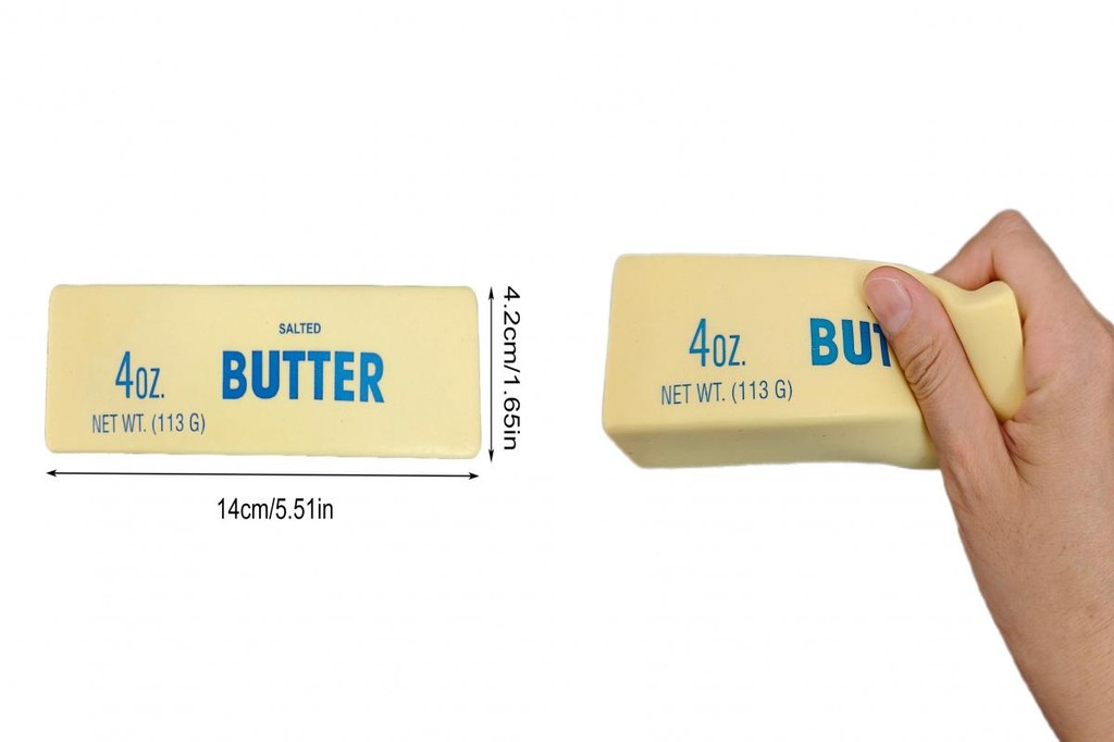 CHEER Butter Stick Squeeze Toy Slow Rebound Butter Stick Toy Realistic ...