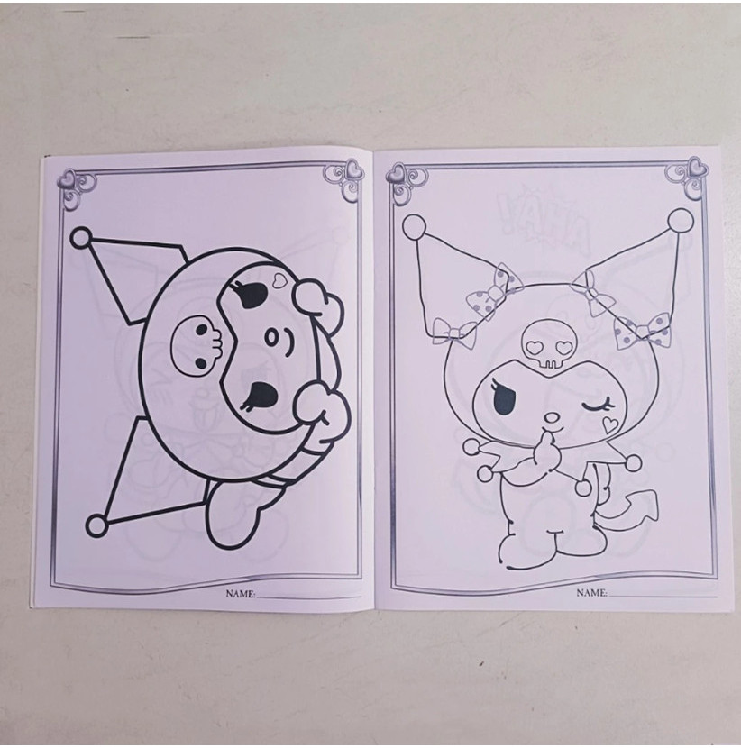 [READY STOCK] Kuromi Sticker & Coloring Book A4 Size Kids Drawing ...