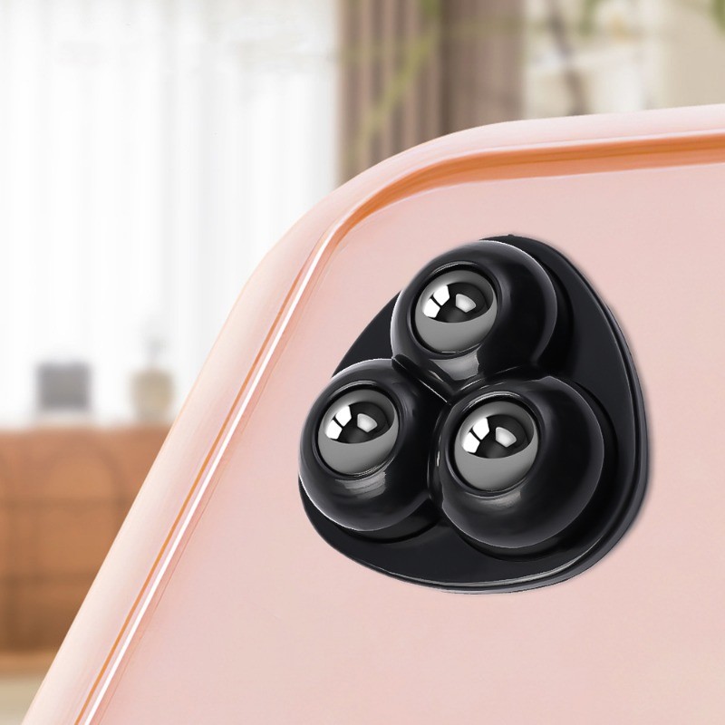 4Pcs Plastic Universal Wheel - For Storage Box, Bedside Table - Self ...