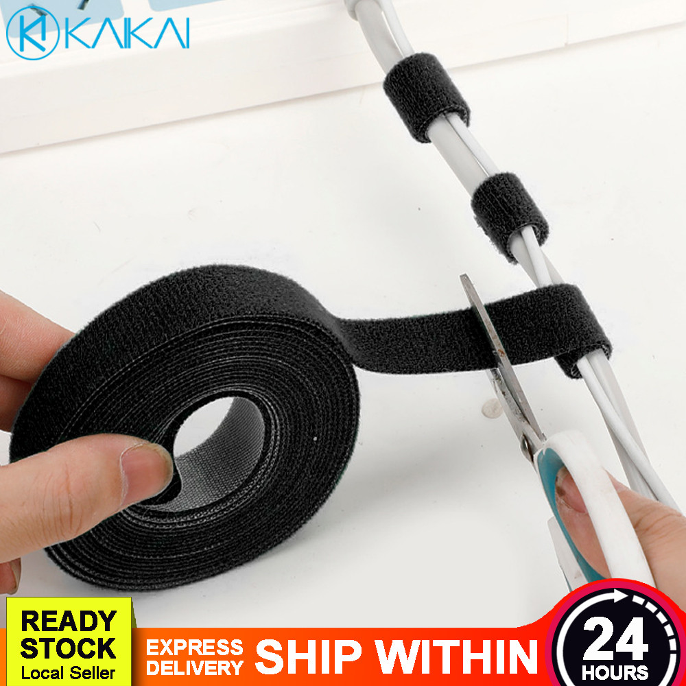 🔥 CUSTOMIZABLE 🔥 5M Nylon Cable Ties Power Wire Loop Free Cut Reusable ...