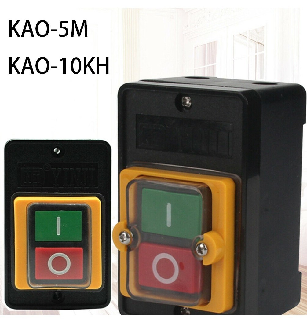 [LUMY] Motor Machine Drill ON OFF Push Button Switch Water Proof Fit ...