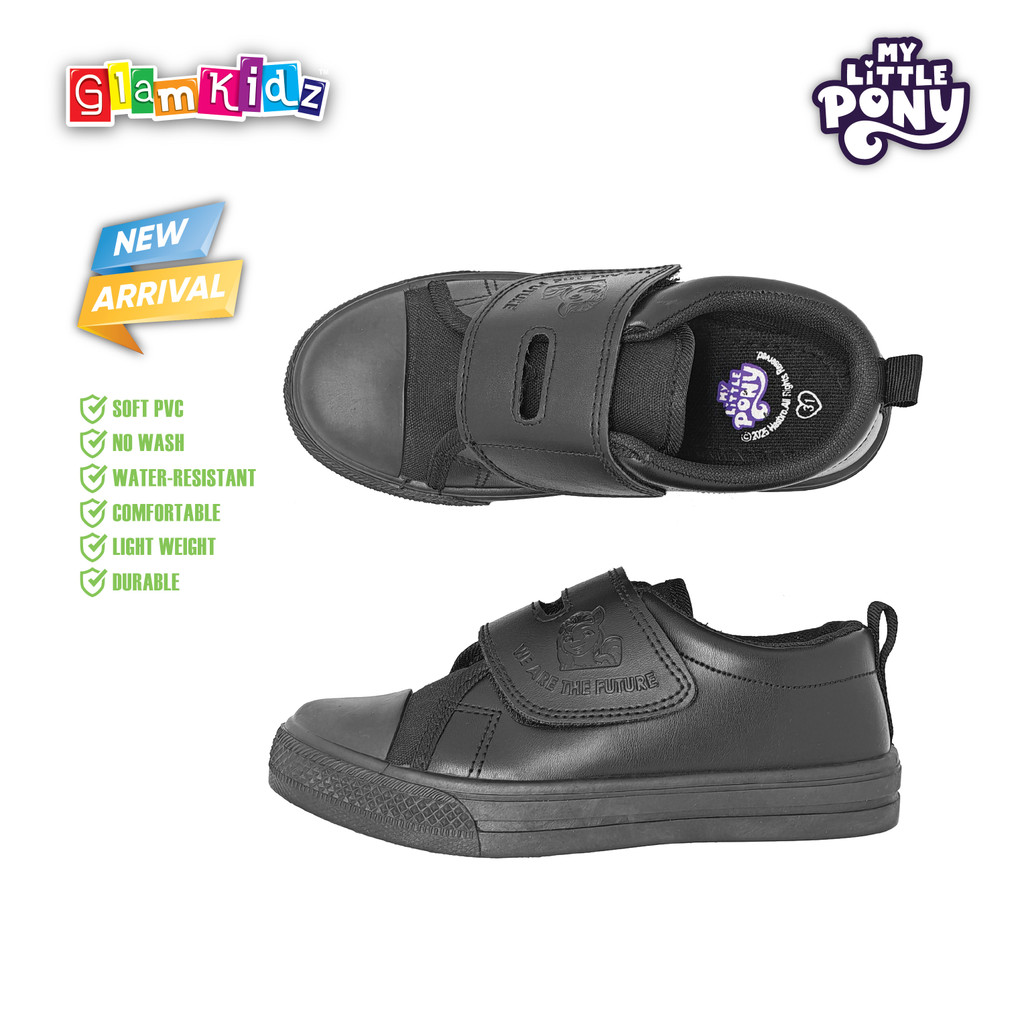 My Little Pony Black School Shoes for Kids Kasut Hitam Sekolah Kanak Kanak My Little Pony 3 1168 3 1190 Shopee Malaysia