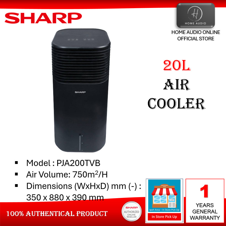 Sharp Air Cooler with Remote Control - 6L [PJA38TVB] | 10L [PJA100TVW ...