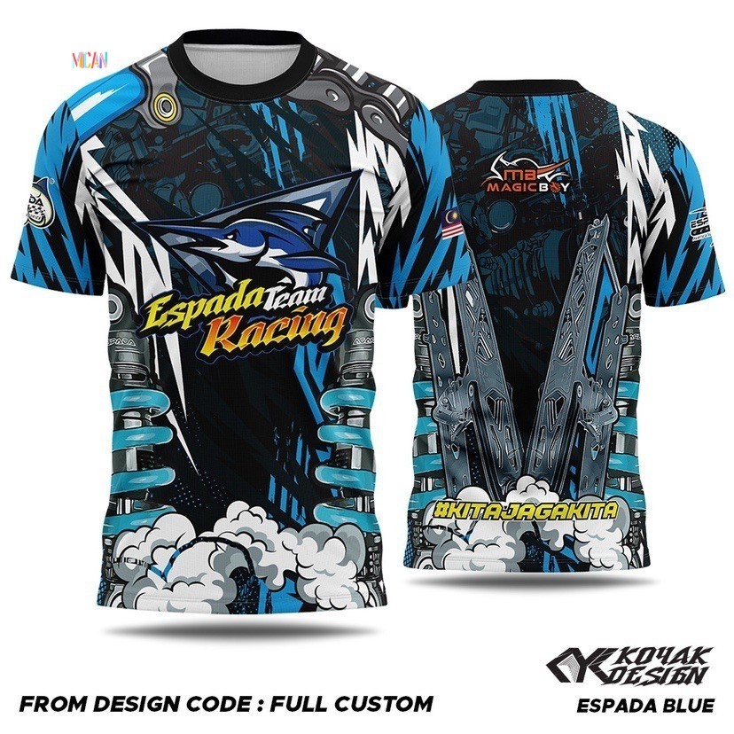 MC [Ready Stock] Big Biker Limited Espada Team Racing Motor Gp T-shirt ...
