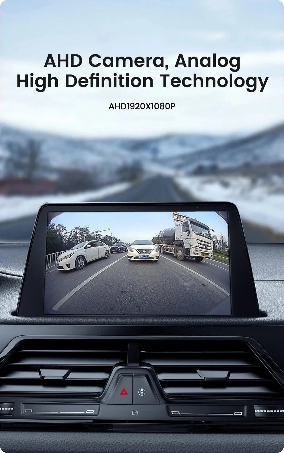 AHD1080P Side Rear and Front View Backup Camera CVBS Reverse Cam Full ...