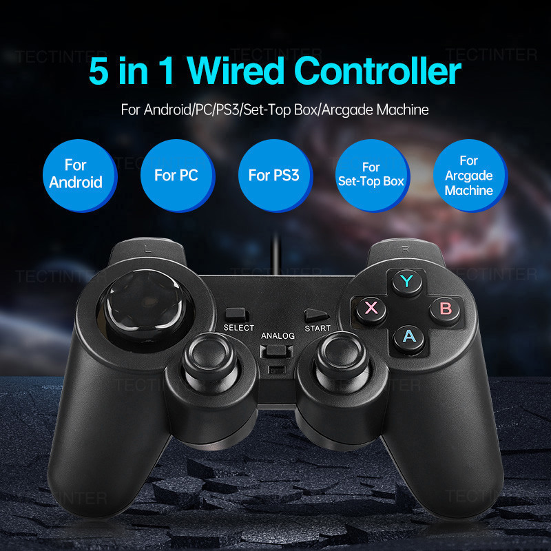 USB Wired Controller For Sony Playstation 3 Double Vibration Shock For ...