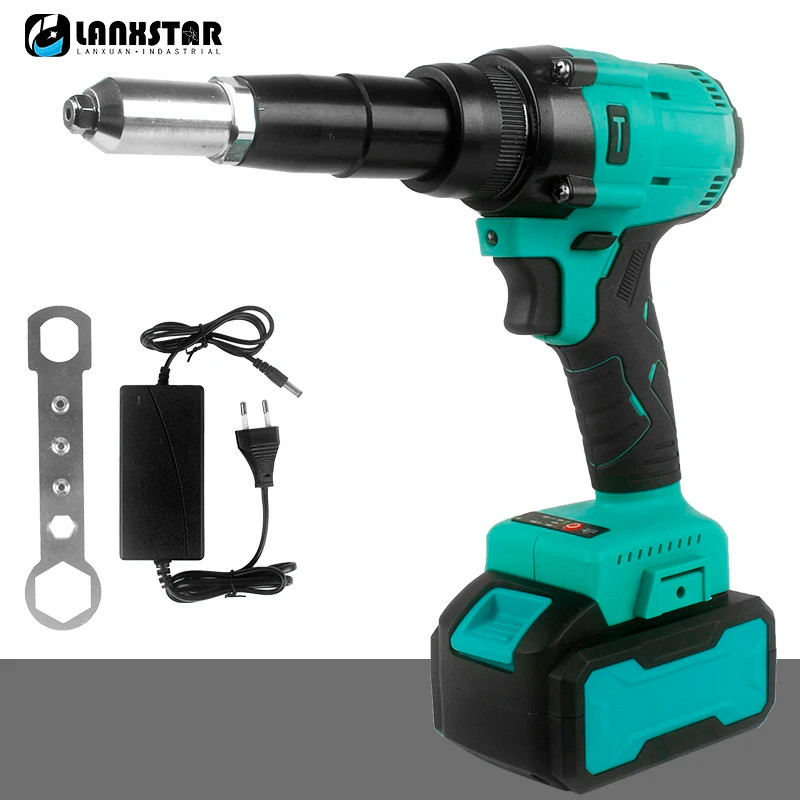 Brushless Electric Rivet Gun Cordless Rivet Nut Gun Drill Insert ...