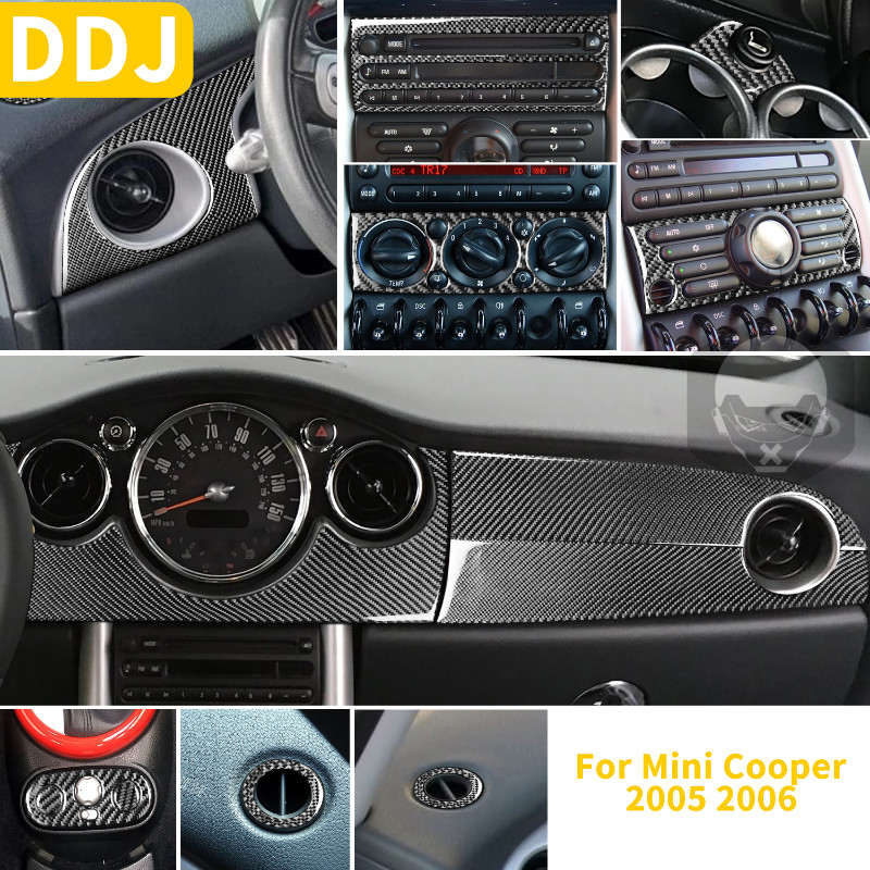 Carbon Fiber Sticker For Mini Cooper S One Hatch R50 R53 2005 2006 Car ...