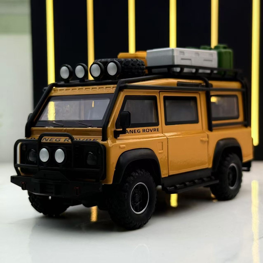 Alloy Car Model 1: 32 Land Rover Defender Van Model Ornaments | Shopee ...