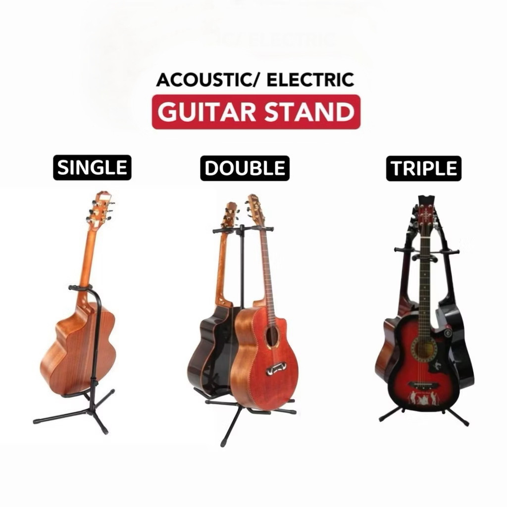 【MSIA READY STOCK】Adjustable Guitar Stand Holder for Acoustic Electric ...