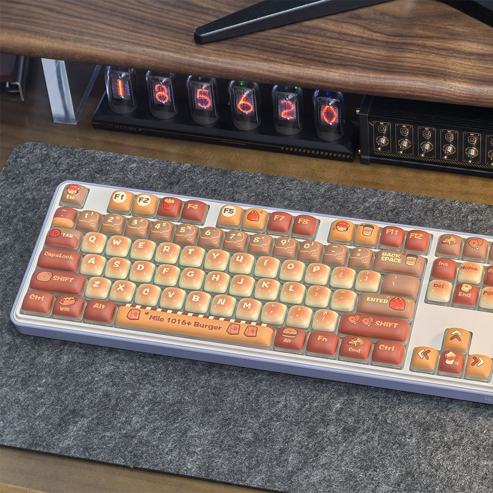 Hamburger Keycap MOG Profile PBT 120 Keys Light Transmission Wooting ...