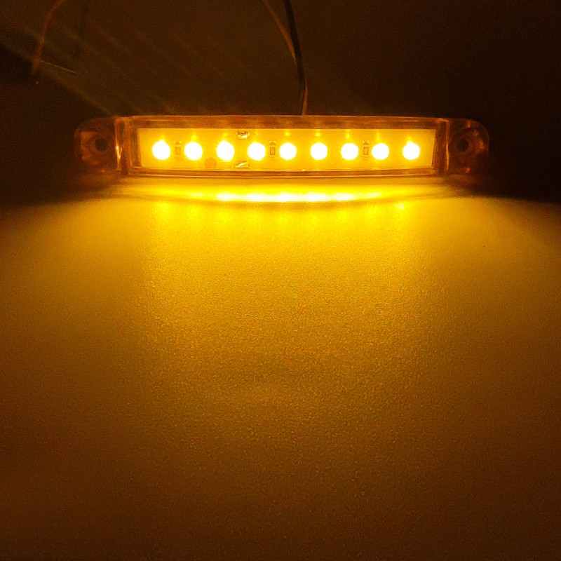 2 X 12 V 24 V E Marcado 4 SMD LED Blanco Luces De Marcador Lateral