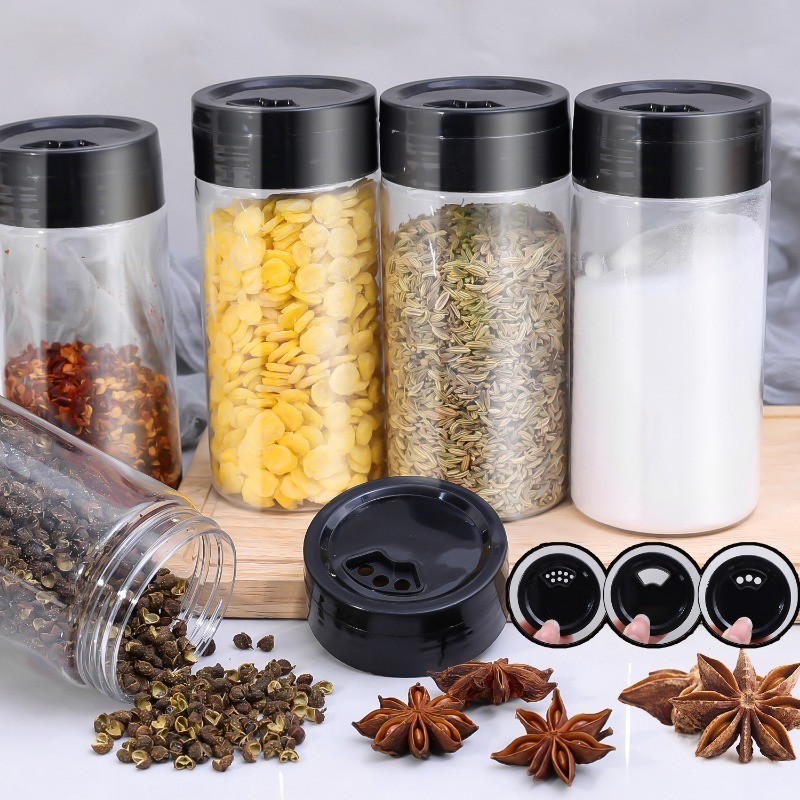 Seasoning Containers with Shaker Lid - Adjustable, Large Capacity ...