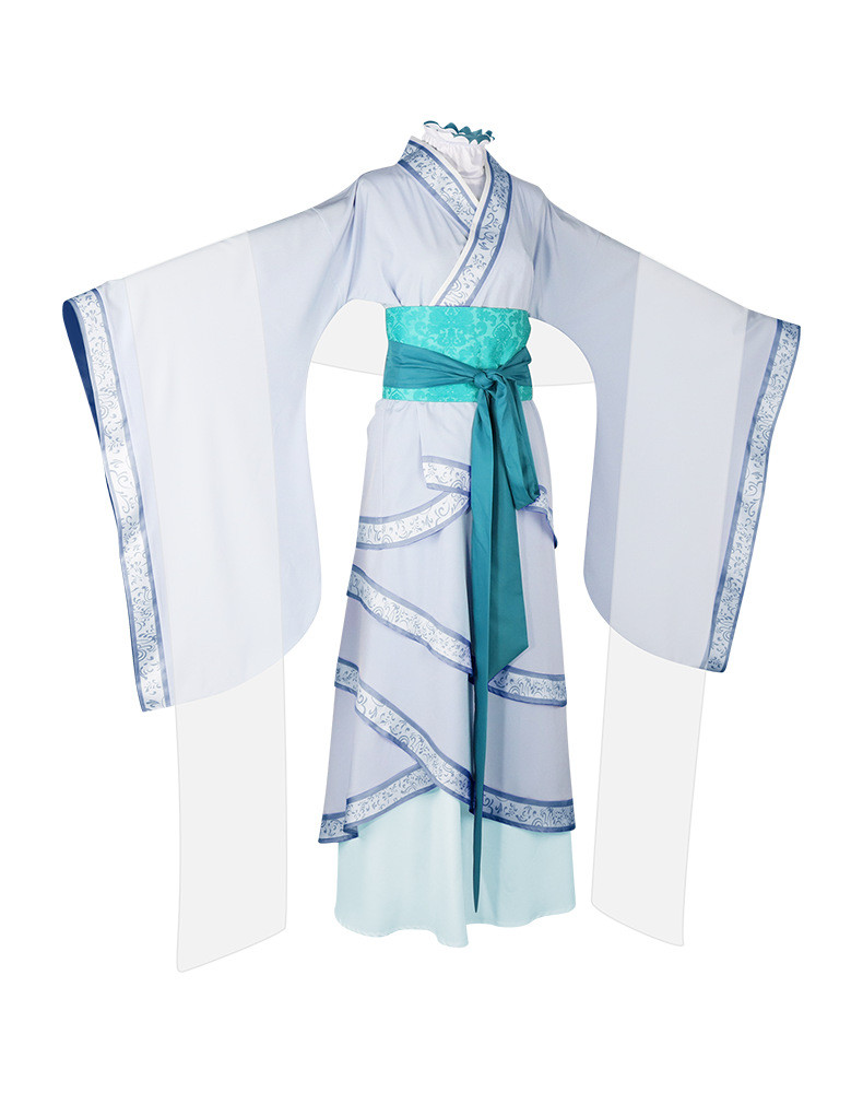 The Apothecary Diaries Jinshi Cosplay Costume Hanfu Robe Purple Wig