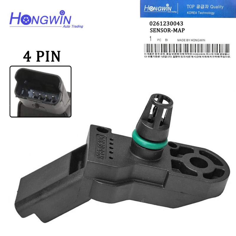 0261230043 9639381480 DC00467680 Manifold Absolute Pressure MAP Sensor ...