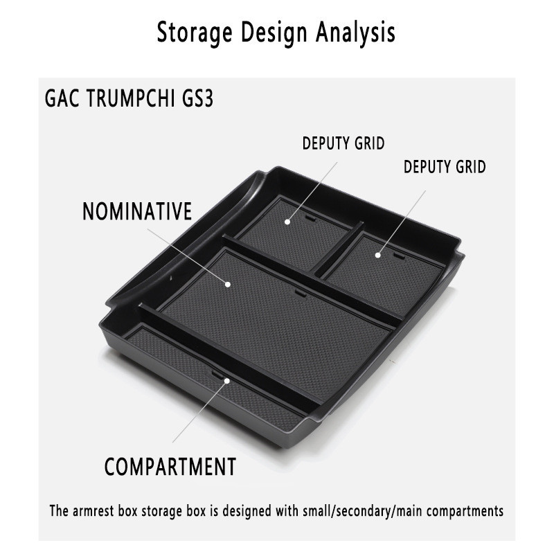 GAC GS3 EMZOOM Center Lower Console Storage Compartment Tray Console ...