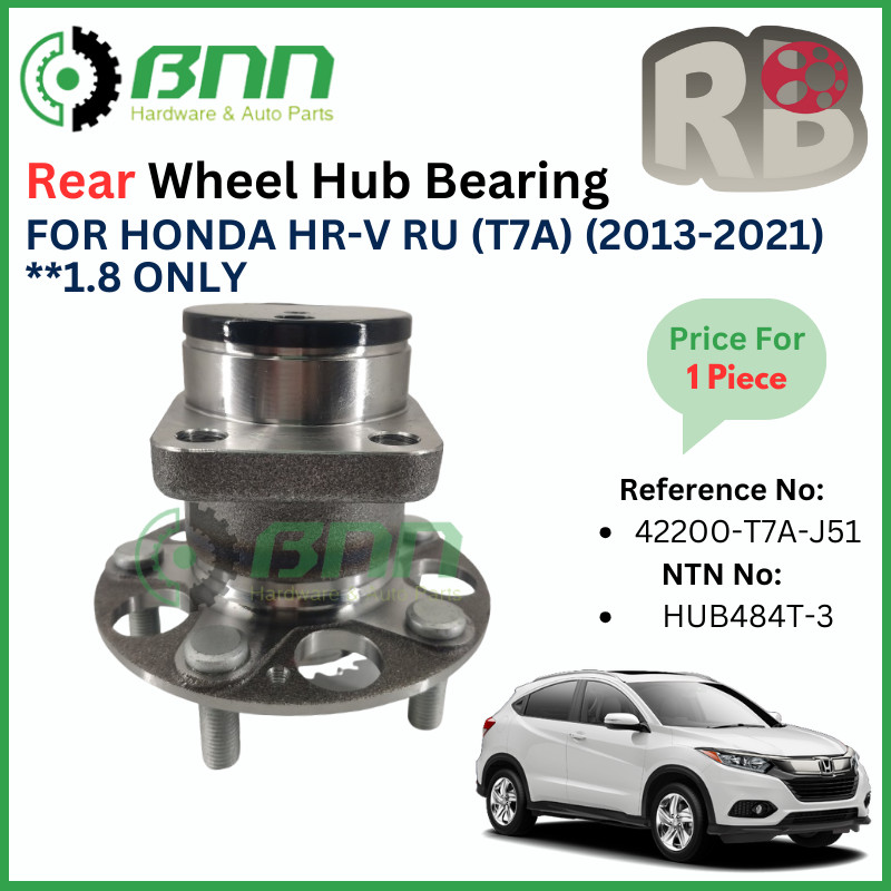 [BNN] RB Honda HR-V RU HRV T7A (2013-2021) **1.8 Only Rear Wheel Hub ...
