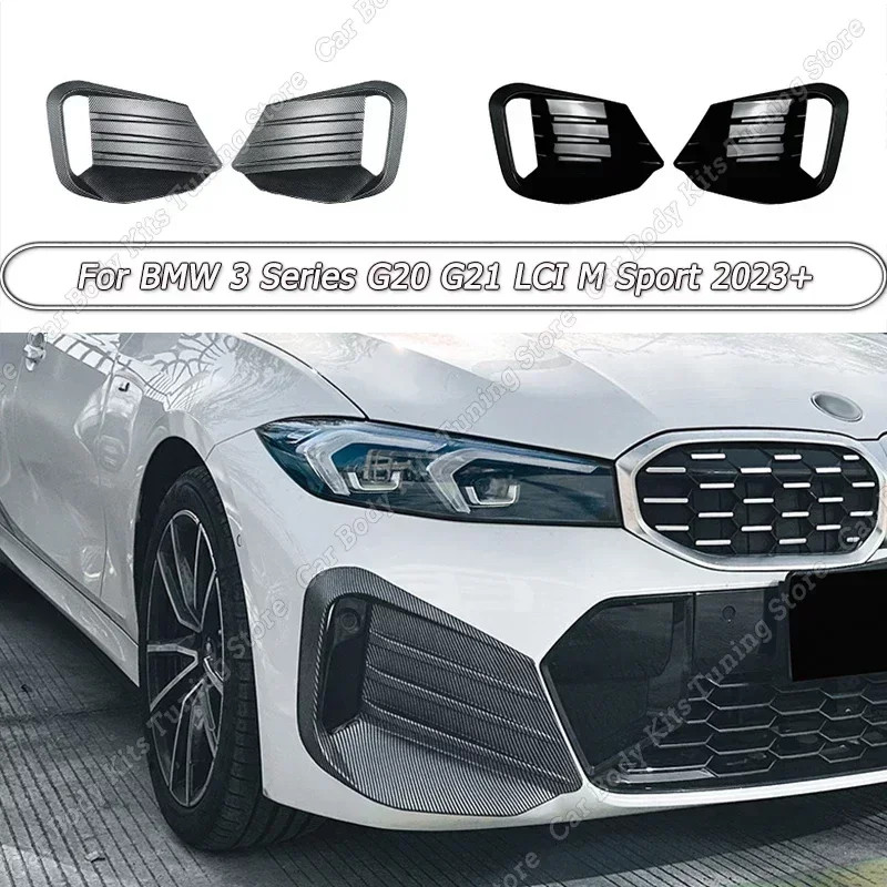 Paire De Grilles Pare-Chocs Avant Pour BMW 3 Série G20 G21 M340i - Noir ABS, Réf. 51118093301