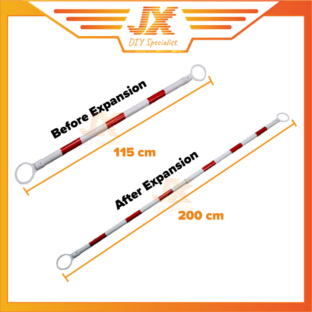 Expandable Retractable Cone Bar Traffic Safety Cone Bar Barrier 2 Meter ...