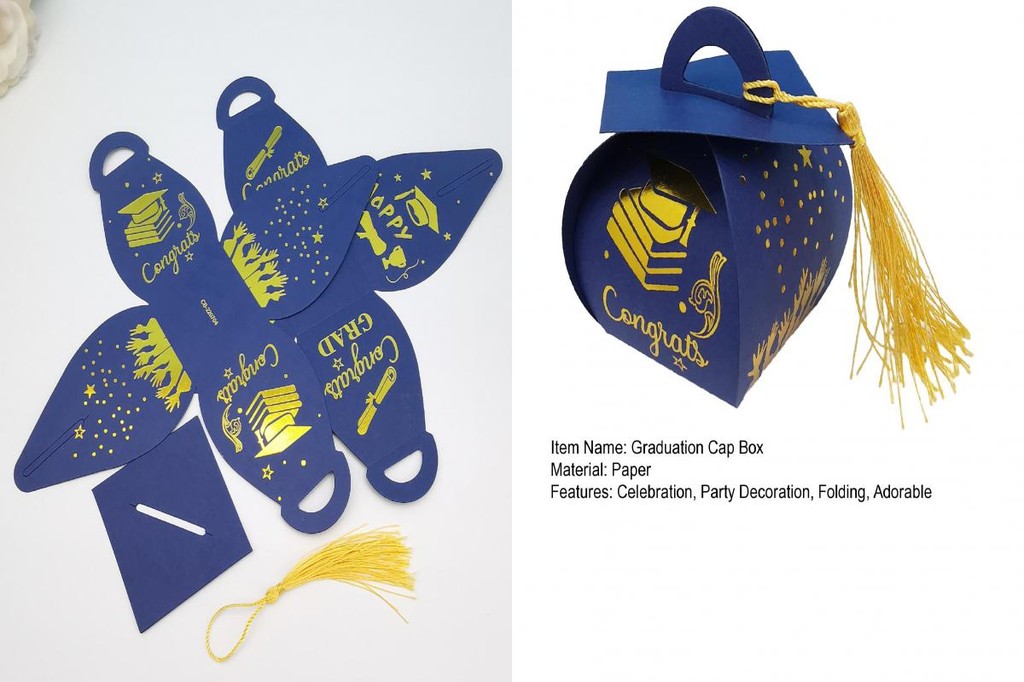 Graduation Hat Party Favor Graduation Cap Treat Box Class of 2025 ...