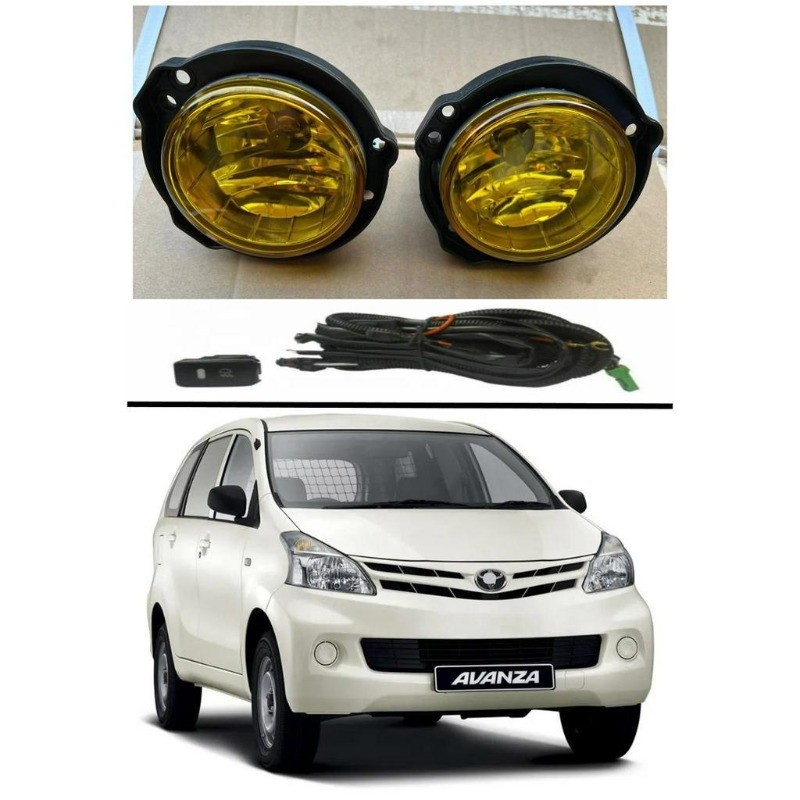 (with wire and switch )(yellow lens）for TOYOTA AVANZA 2012 2013 2014 ...