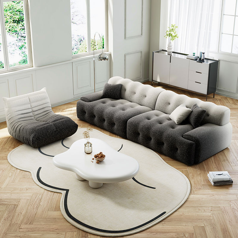 Gradient Sofa Modern Living Room Light Luxury Fabric Small House Ins ...
