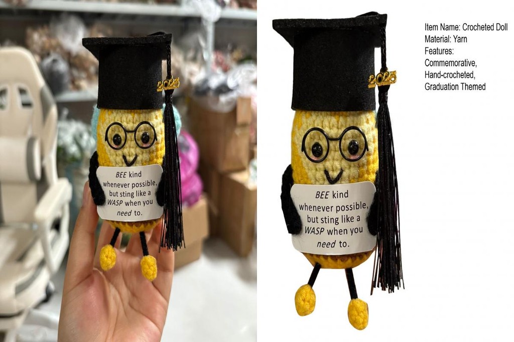 Crocheted Graduation Doll Positive Energy Graduation Doll 2025 ...