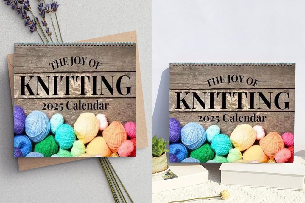 Knitting Calendar 2025 Knitting Planner 2025 Knitting Calendar Yarn