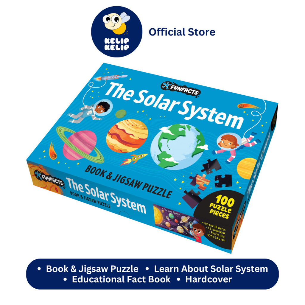 Solar System Jigsaw Puzzle & Book For Kids To Learn With Activity Book ...
