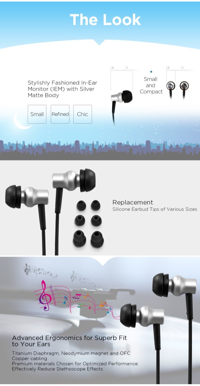 Hifiman RE400 Waterline, In-Ear Monitors: Titanium Dynamic Driver ...